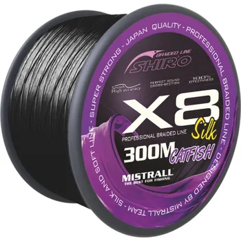 Mistrall - Mistrall Šňůra Shiro catfish X8 0,80mm 300m černá