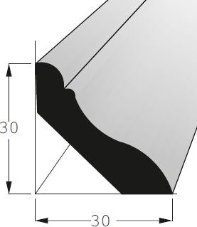 Podlahová lišta - P 3030 DB /240