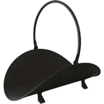 Koš na krbové dřevo H001B 48 cm černý