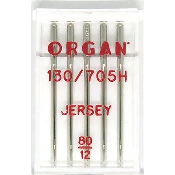 JEHLA 130/705H ORGAN JERSEY SÍLA 80 KULATÁ ŠPIČKA, BALENÍ 5KS