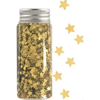 Konfeta Konfety mini hvězdičky v tubě zlaté, 55 g