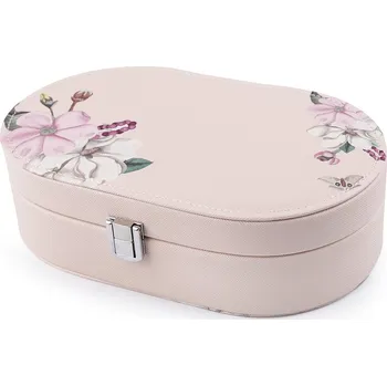 Šperkovnice Šperkovnice květy 13,5x22,5x6,5 cm, barva béžová světlá