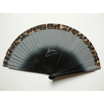 Karnevalový doplněk Vějíř dřevěný AFRIKA - černý