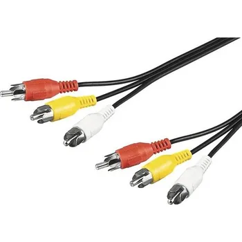 Audio kabel Video kabel 3x CINCH-3x CINCH M/M 2m