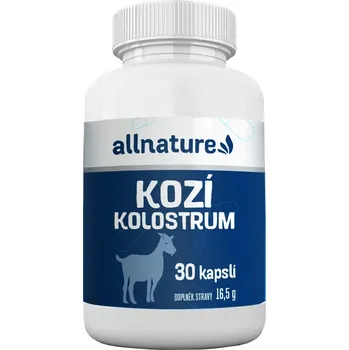 Přírodní produkt Allnature Kozí kolostrum 200 mg 30 cps.