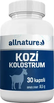 Přírodní produkt Allnature Kozí kolostrum 200 mg 30 cps.