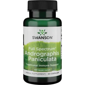 Přírodní produkt Swanson Full Spectrum Andrographis Paniculata 400 mg 60 cps.