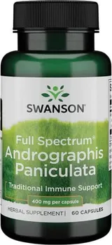 Přírodní produkt Swanson Full Spectrum Andrographis Paniculata 400 mg 60 cps.