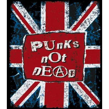 nášivka na záda, zádovka Punk s Not Dead - Velká Británie