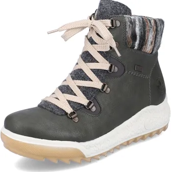 Dámská obuv DÁMSKÉ KOTNÍKOVÉ BOTY RIEKER Y4710-54 ZELENÁ Barva: Zelená, Velikost: 37