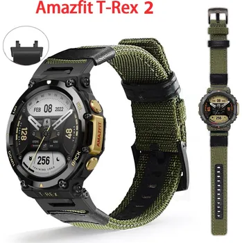 Příslušenství k chytrým hodinkám Koženo - Nylonový Pásek Na Hodinky - Amazfit T-Rex 2 Barva: Modrá