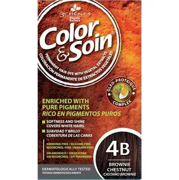 Les 3 Chenes Color & Soin 135 ml, 4B kaštanově hnědá