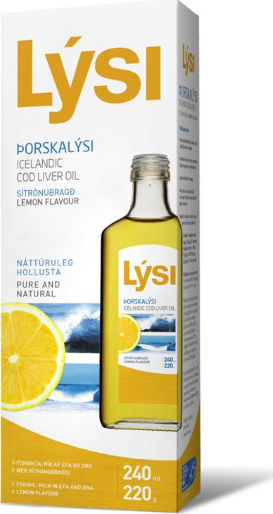 Lysi Olej z tresčích jater citrón 240 ml
