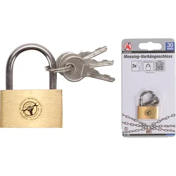 Visací zámek BGS Zámek visací 30 mm mosazný - BGS 3096