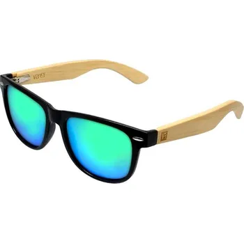 Sluneční brýle VeyRey Dřevěné polarizační hranaté Conifer zelená skla