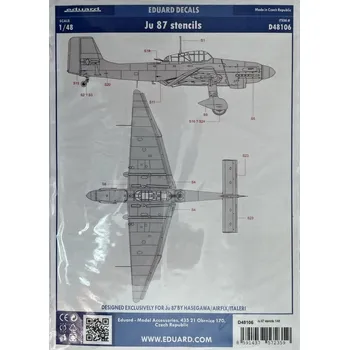 Plastikový model 1/48 Decals Ju 87 stencils (HAS/AIR/ITAL)