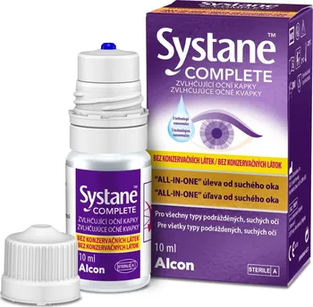 Oční kapky Alcon Systane Complete zvlhčující oční kapky bez konzervačních látek 10 ml