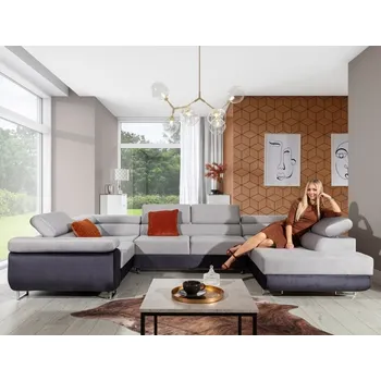 Sedací souprava Eltap sedací souprava LETTO, rozkládací, rohová, polohovatelné záhlavníky + doprava zdarma, potahový materiál: premium, roh: pravý