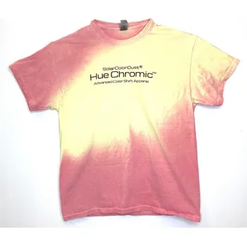 Dívčí tričko batikovane_tricko_detske_menici_barvu_magentovou_na_zlutou velikost: 140