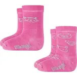 Little Angel Ponožky dětské set obrázek Outlast® Růžová 15-19 (10-13 cm)