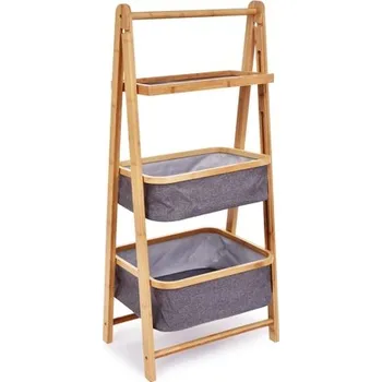 regál SKLÁDACÍ BAMBUSOVý REGÁL GoEco v 97,5 cm