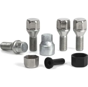 Šroubek na kolo Pojistné bezpečnostní šrouby M14x1,25x28 kužel, klíč 17, SICURIT BN728