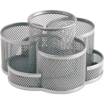 Otočný drátěný stojánek - stříbrný - PK18-36