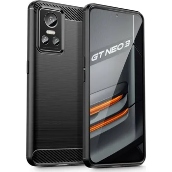Pouzdro na mobilní telefon Kryt Realme GT Neo 3 Tech-Protect TPU Carbon black