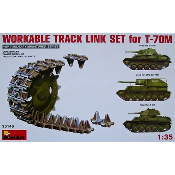 Plastikový model 1/35 Workable Track Link Set for T-70M