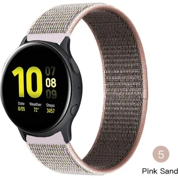 Nylonový Pásek Na Hodinky 20 Mm - Řemínek Varianta: Pink Sand 5