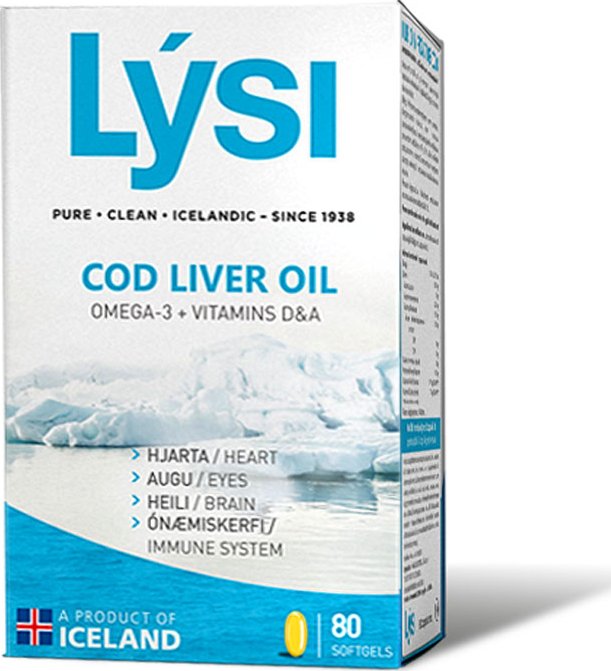 Lysi Olej z tresčích jater 80 kapslí po 500 mg
