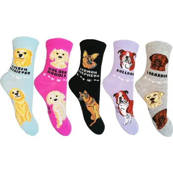 Dívčí ponožky Aura.Via - GNZ8069, mix barev/ vzor 1 Barva: Mix barev, Velikost: 28-31