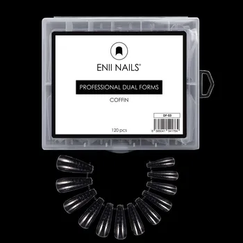 Enii-nails Nehtová forma dual - Coffin 120 ks
