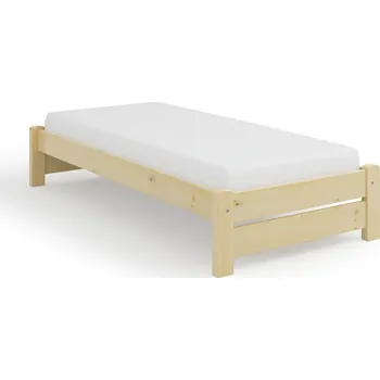 Knihovna Postel z masivu KRYŠTOF jednolůžková Barevné provedení: Bílá, Rozměry postele: 80 x 200 cm