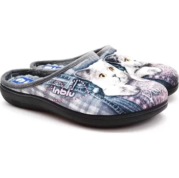 Chlapecké pantofle INBLU Dívčí pantofle 80-025 grigio Velikost: 35