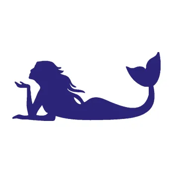 Polep vozidla SAMOLEPKA Mořská panna 004 levá (22 - střední modrá) NA AUTO, NÁLEPKA, FÓLIE, POLEP, TUNING, VLASTNÍ TEXT, TISK, AUTOSAMOLEPKY.cz, POLEPY, OBRÁZEK, LOGO, SAMOLEPKY