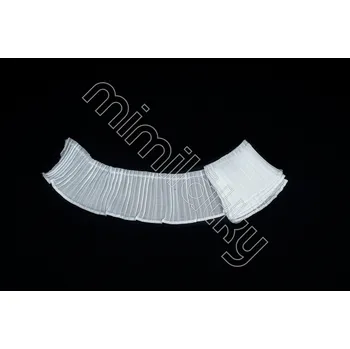 Svatební dekorace Volánek bílý plisovaný 5 cm