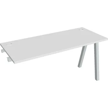 Kancelářský vozík HOBIS přídavný stůl rovný - UE A 1400 R, hloubka 60 cm, bílá + doprava zdarma