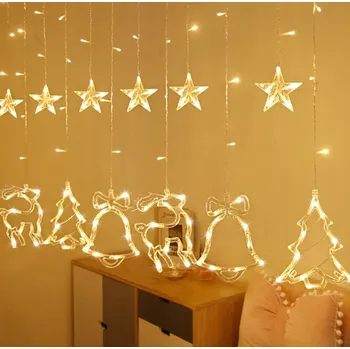 Dekorativní svítidlo Berge LED světelný závěs ZVONKY - 3,5 m