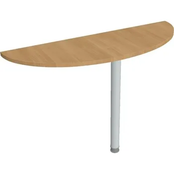 Kancelářský vozík HOBIS přídavný stůl zakončovací oblouk - GP 120, dub + doprava zdarma