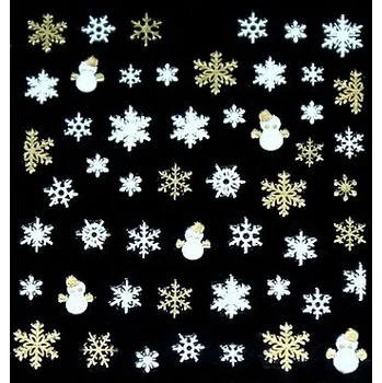 samolepka Samolepky WINTER 001 - white / gold