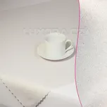 Tečky stříbrné ubrus 140x180