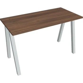 Kancelářský vozík HOBIS kancelářský stůl rovný - UE A 1200, hloubka 60 cm, ořech + doprava zdarma