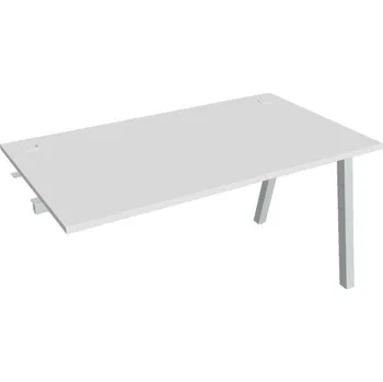 Kancelářský vozík HOBIS přídavný kancelářský stůl rovný - US A 1400 R, bílá + doprava zdarma