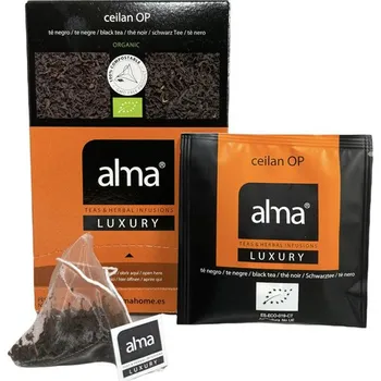 Nápoj Alma CEYLON sypaný černý čaj v pyramidách, 20 sáčků