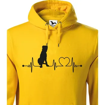 Pánská mikina Pánská mikina Irský vlkodav tep, Barva Žlutá, Velikost M, Canvas Pánská mikina 1640