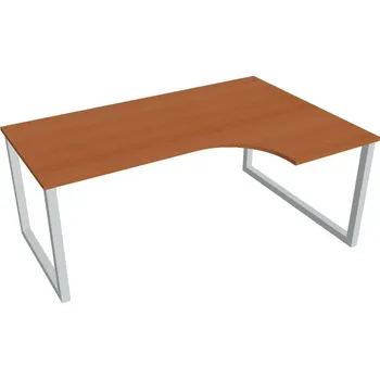 Kancelářský vozík HOBIS kancelářský stůl tvarový, ergo levý - UE O 1800 60 L, třešeň + doprava zdarma