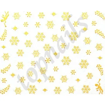 samolepka SAMOLEPKY - VLOČKA zlatá č.1