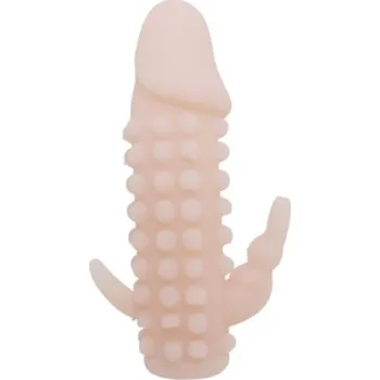 Návlek na penis LOLO návlek na penis s klitorálním i análním stimulátorem