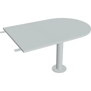 Kancelářský vozík HOBIS přídavný stůl jednací oblouk - GP 1200 3, šedá + doprava zdarma